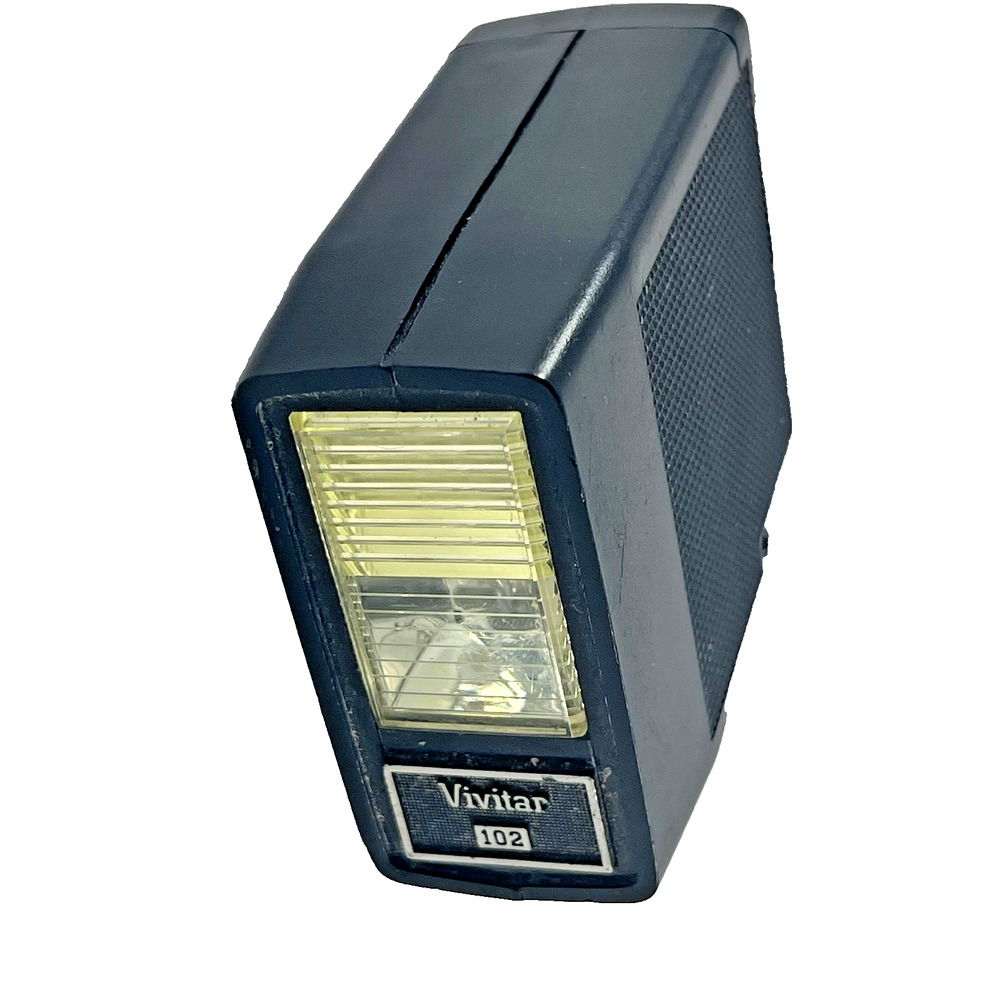 Vivitar 102 Camera Flash Vintage Electronic Hot Shoe 35mm
